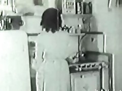 1936 Vintage with hairy amateur Housewife